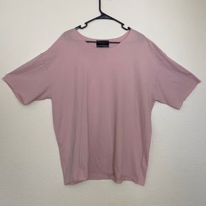 NWOT PacSun LA rough seam Baby pink T shirt
